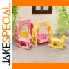 Pastel Miniature Equine Swing Set for Dollhouses