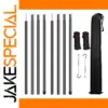 Adjustable Steel Camping Tent Poles Set