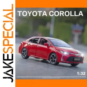 Red Toyota Corolla Diecast Model Car 1:32 Scale