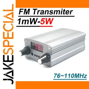 5W Digital FM Transmitter 76-110 MHz