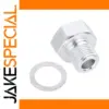 Aluminium Alloy Pipe Fitting Adapter 1/8" NPT to 12mm x 1.5