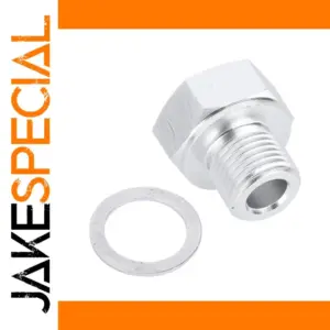 Aluminium Alloy Pipe Fitting Adapter 1/8" NPT to 12mm x 1.5
