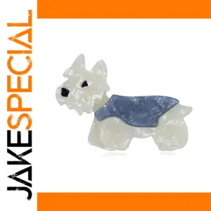 Scottish Terrier Retro Texture Dog Brooch