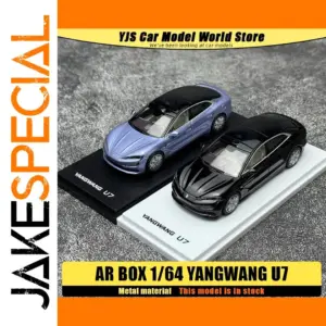 YANGWANG U7 1:64 Die-Cast Model Car in Black/Blue