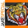 Tiger Head Embroidered Iron-On Patch 20x17.5 cm