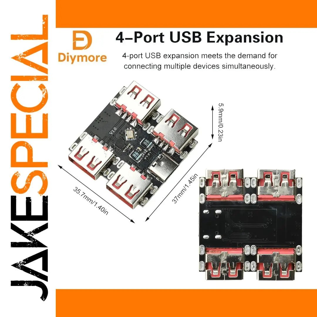 USB 2.0 4-Port Hub with Type C Port 1 USB 2.0 4-Port Hub with Type C Port