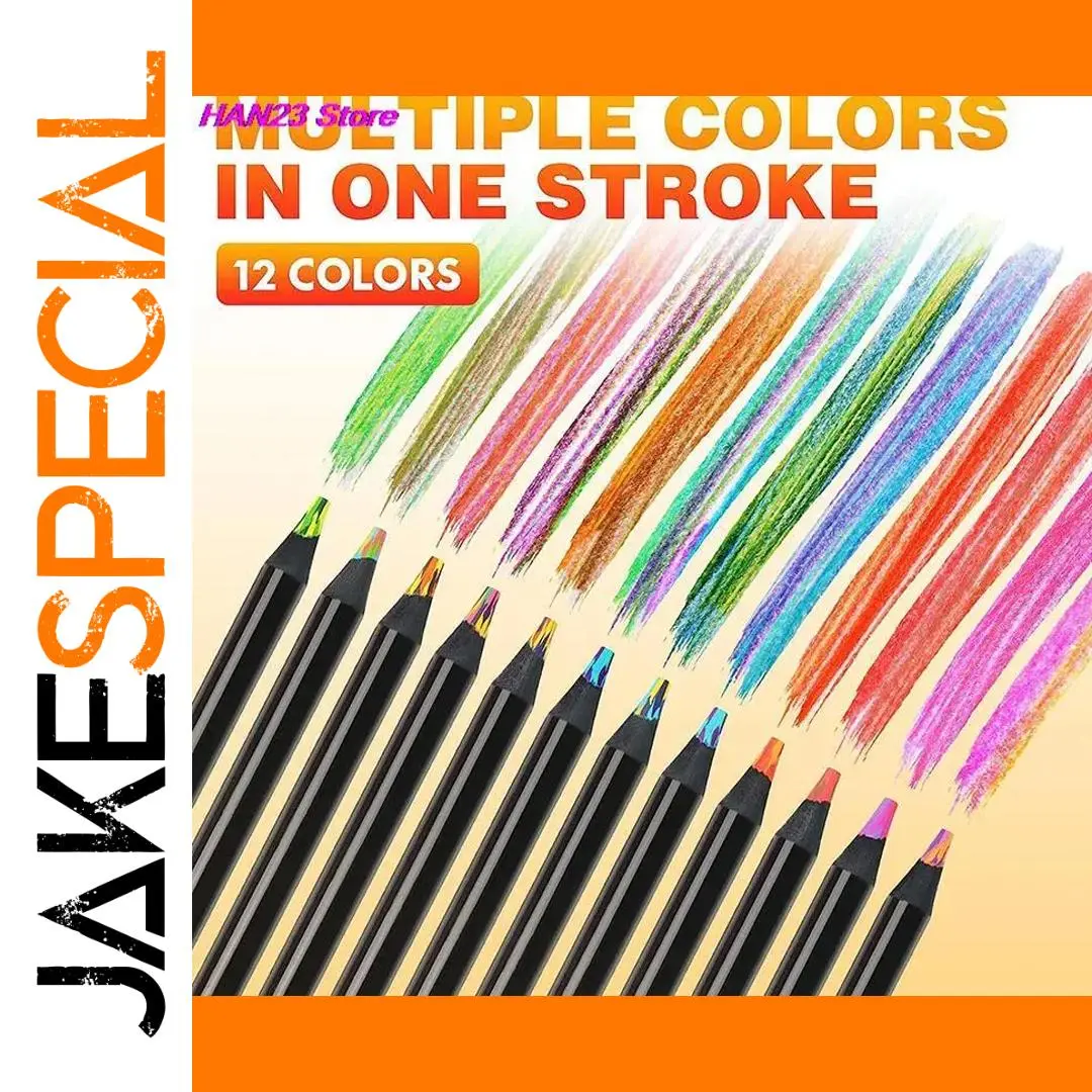 Multi-Color Concentric Rainbow Colored Pencils Set 1 Multi-Color Concentric Rainbow Colored Pencils Set