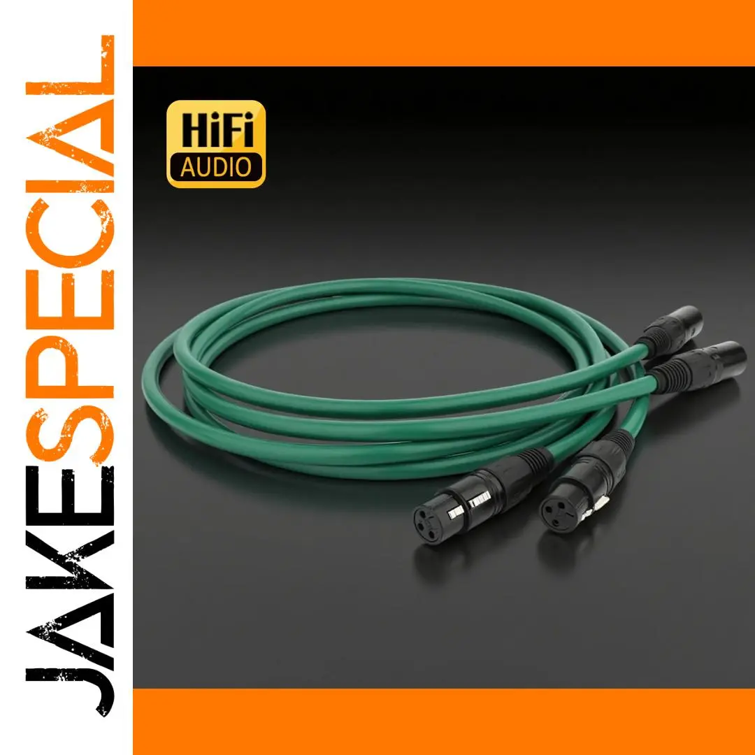 Vibrant Green Professional XLR Audio Cable 1 Vibrant Green Professional XLR Audio Cable