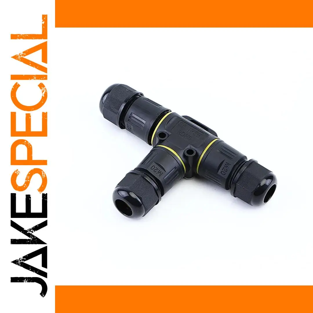 Waterproof T-Shaped Junction Box Set for Outdoor Applications 1 Waterproof T-Shaped Junction Box Set for Outdoor Applications