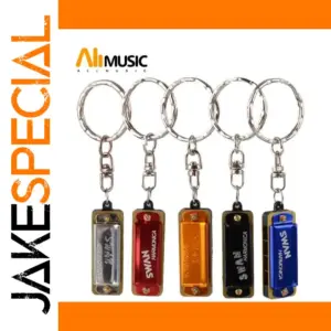 Colorful Swan Mini Harmonica Keychains (Set of 50)