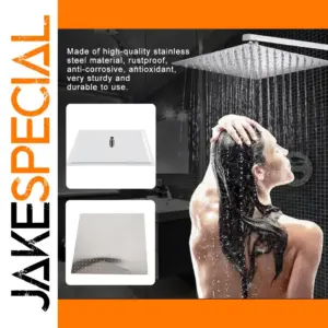 20-Inch Stainless Steel Square Rainfall Shower Head