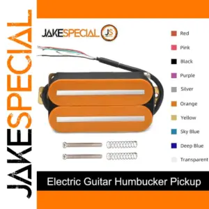Vibrant Orange Dual Blade Humbucker Pickup