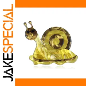 Vibrant Acrylic Snail Brooch for Fashion