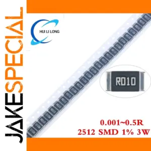 High-Power 2512 Alloy Resistor Set 3W, 10pcs