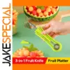 Bright Green 3-in-1 Fruit Slicer and Scoop