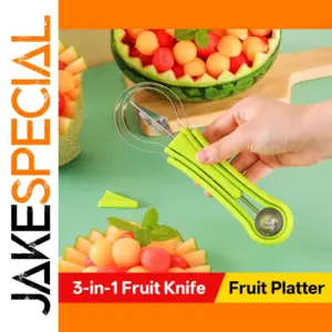 Bright Green 3-in-1 Fruit Slicer and Scoop