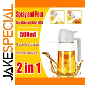 500ml Dual-Function Oil Spray Dispenser