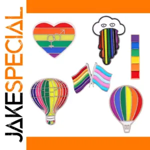 Colorful Rainbow-Themed Brooch for Unisex Accessories