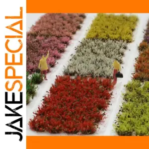 Miniature Grass Foliage Clusters Set (32 pcs, 8mm)