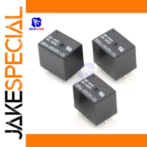 Black 5-20A Relay Module for Electronics