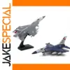 F16 Alloy Fighter Model in Blue and Gray