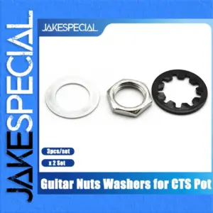Chrome Guitar Nut and Washer Set for US CTS Pots
