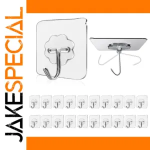 Waterproof Stainless Steel Wall Hooks (Set of 10/50)
