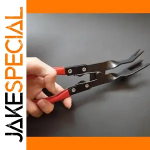 Red Automotive Clip Removal Pliers for Repairs