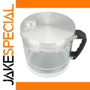 4L Eco-Friendly Glass Water Container with Stainless Steel Lid