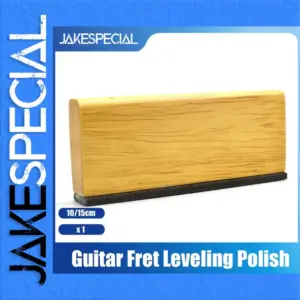Wooden Fret Leveling and Polishing Tool for Stringed Instruments