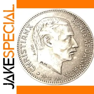 Antique 1912 Danish Christian X Coin