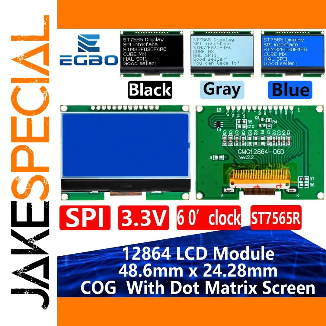 EGGO LCD12864-06D 128x64 Dot Matrix Display 1 EGGO LCD12864-06D 128x64 Dot Matrix Display