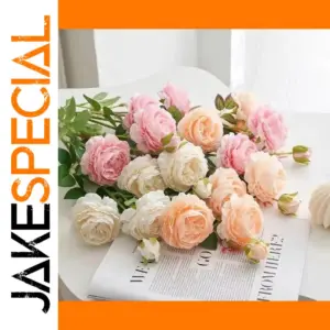 Elegant Artificial Peony Silk Flower for Decor