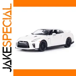 White 1:24 Nissan GT-R Die-Cast Model