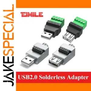 USB2.0 Solderless Adapter with Metal Case