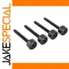 Black Steel Guitar Neck Ferrules and Bolts Set