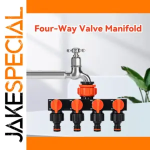 Durable Four-Way Garden Hose Splitter