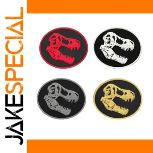 Dinosaur Fossil Pattern PVC Patch - 2.44x2.95 Inches