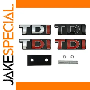 Volkswagen TDI Badge Alloy Emblem 8.4x2.8 cm