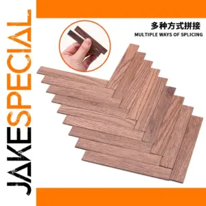 Miniature Wooden Floor Tile Set for Dioramas