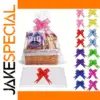 Large Transparent Gift Bags with Bows Set