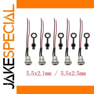 High-Quality DC Power Connector Set (5 Pieces)