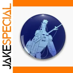 Futuristic Robot Lapel Pin in Multiple Sizes