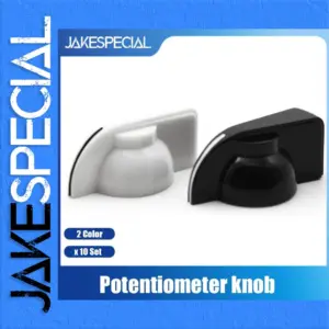 Chicken Head Guitar Knobs Set of 10 Black and White