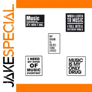 Music-Themed Alloy Brooch in Multiple Colors