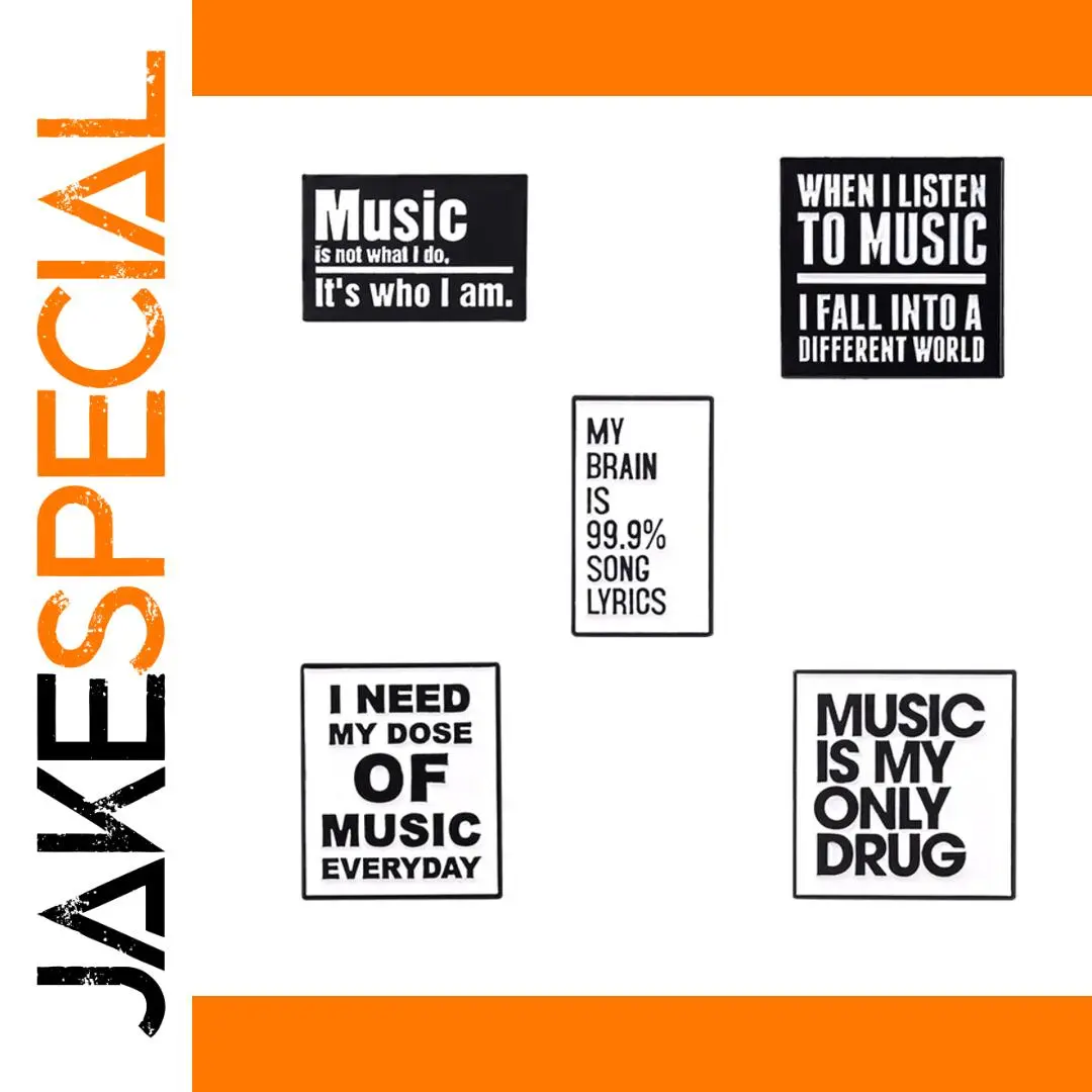 Music-Themed Alloy Brooch in Multiple Colors 1 Music-Themed Alloy Brooch in Multiple Colors