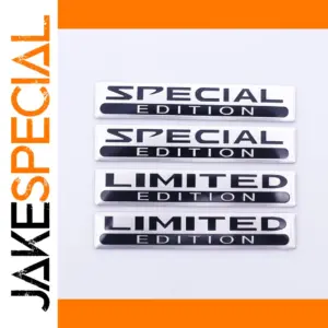 Metallic Car Badge Emblems Collection 50 Pack
