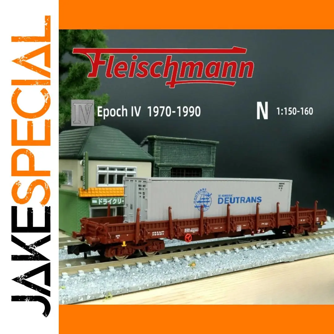 Fleischmann 1:160 Flatbed Freight Car 1 Fleischmann 1:160 Flatbed Freight Car