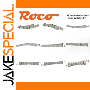 HO Scale 1/87 Track Switch Set with Metal Components