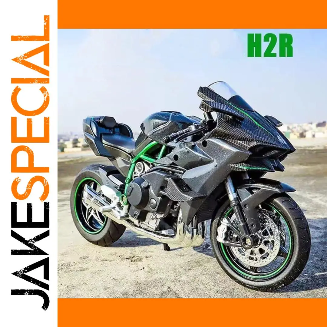 1:12 Scale Motorcycle Replica in Blue or Black 1 1:12 Scale Motorcycle Replica in Blue or Black